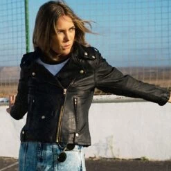 Eudoxie Suzy Womens Leather Jacket - Black -Ride Style Shop eudoxie suzy womens leather jacket black 6