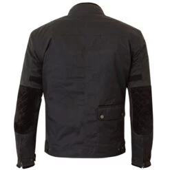 Merlin Expedition Wax Jacket - Black -Ride Style Shop expblkback