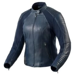 Revit Coral Womens Leather Jacket - Blue