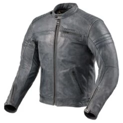 Revit Restless Leather Jacket - Blue