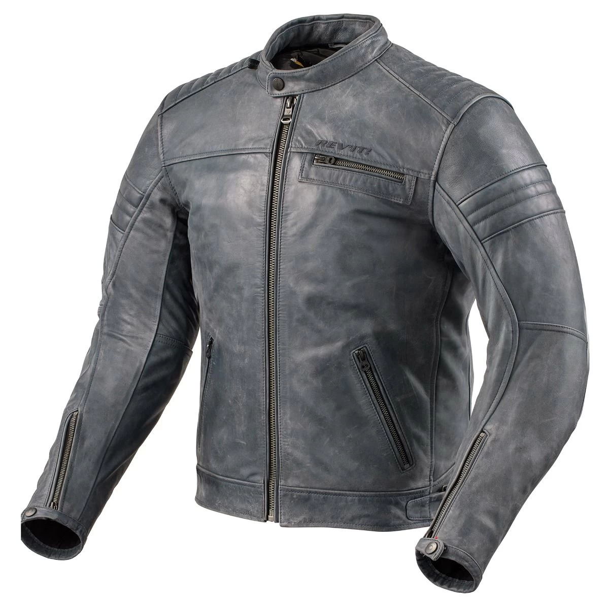 Revit Restless Leather Jacket - Blue 1 Revit Restless Leather Jacket - Blue