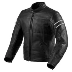 Revit Stride Leather Jacket - Black