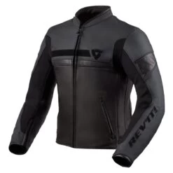 Revit Mile Leather Jacket - Black