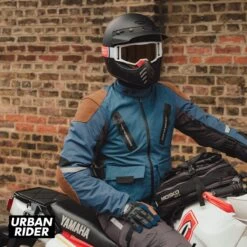 Fuel Astrail Jacket - Navy / Grey -Ride Style Shop fuel astrail jacket navy grey posed