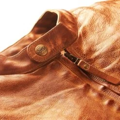 Fuel Bourbon Leather Jacket - Tan -Ride Style Shop fuel bourbon leather jacket tan 1