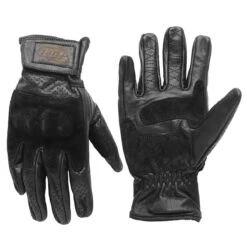 FUEL RODEO PERFORATED WOMENS GLOVES - BLACK