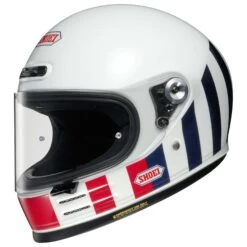 Shoei Glamster Helmet - Resurrection TC10 White / Red / Blue