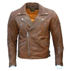 Goldtop 619 Rebel Leather Jacket - Brown