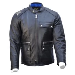 Goldtop 74 Scuftuf Armoured Leather Jacket - Black