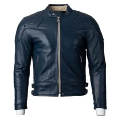 Goldtop 76 Armoured Leather Jacket-Midnight Blue