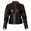 Goldtop 76 Womens Leather Jacket - Black
