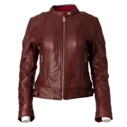 Goldtop 76 Womens Leather Jacket - Burgundy