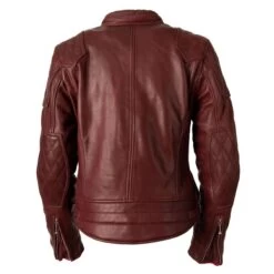 Goldtop 76 Womens Leather Jacket - Burgundy -Ride Style Shop goldtop 76 womens leather jacket burgundy 3
