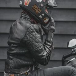 Goldtop Bobber Womens Leather Jacket - Black -Ride Style Shop goldtop bobber womens leather jacket black 10