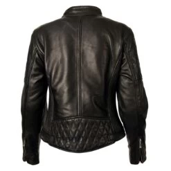 Goldtop Bobber Womens Leather Jacket - Black -Ride Style Shop goldtop bobber womens leather jacket black 4