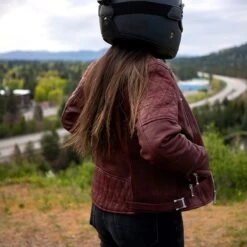 Goldtop Bobber Womens Leather Jacket 2022 Version - Burgundy 19 Goldtop Bobber Womens Leather Jacket 2022 Version - Burgundy -Ride Style Shop goldtop bobber womens leather jacket burgundy 8 1