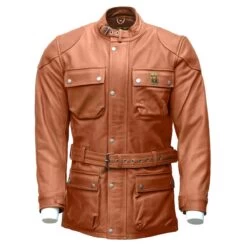 Goldtop Patrol Armoured Leather Jacket 2022 Version - Golden Ochre