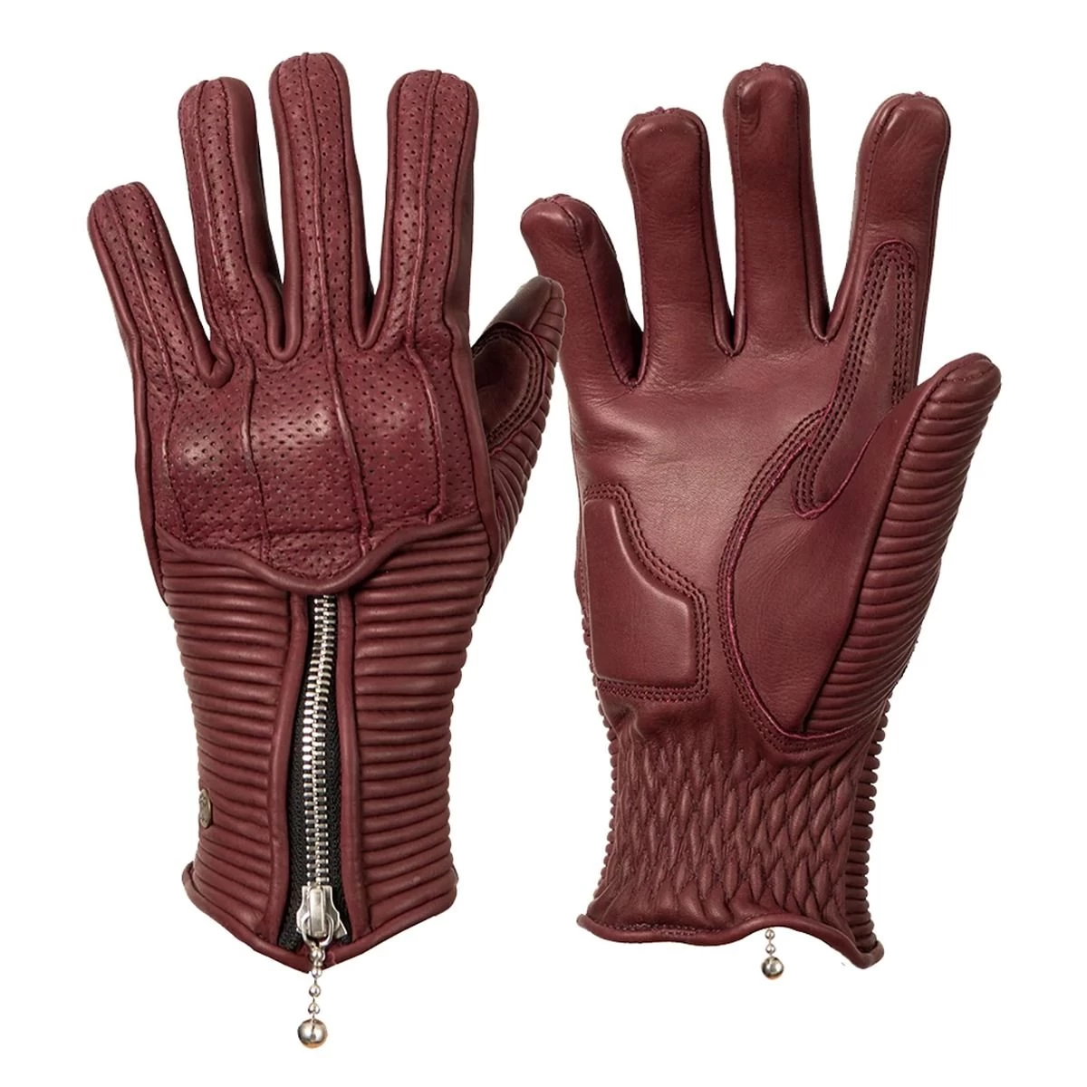 GOLDTOP RAPTOR PERFORATED WOMENS GLOVES - BURGUNDY 1 GOLDTOP RAPTOR PERFORATED WOMENS GLOVES - BURGUNDY