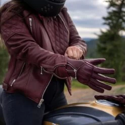 GOLDTOP RAPTOR PERFORATED WOMENS GLOVES - BURGUNDY 8 GOLDTOP RAPTOR PERFORATED WOMENS GLOVES - BURGUNDY -Ride Style Shop goldtop raptor perforated womens gloves burgundy 3