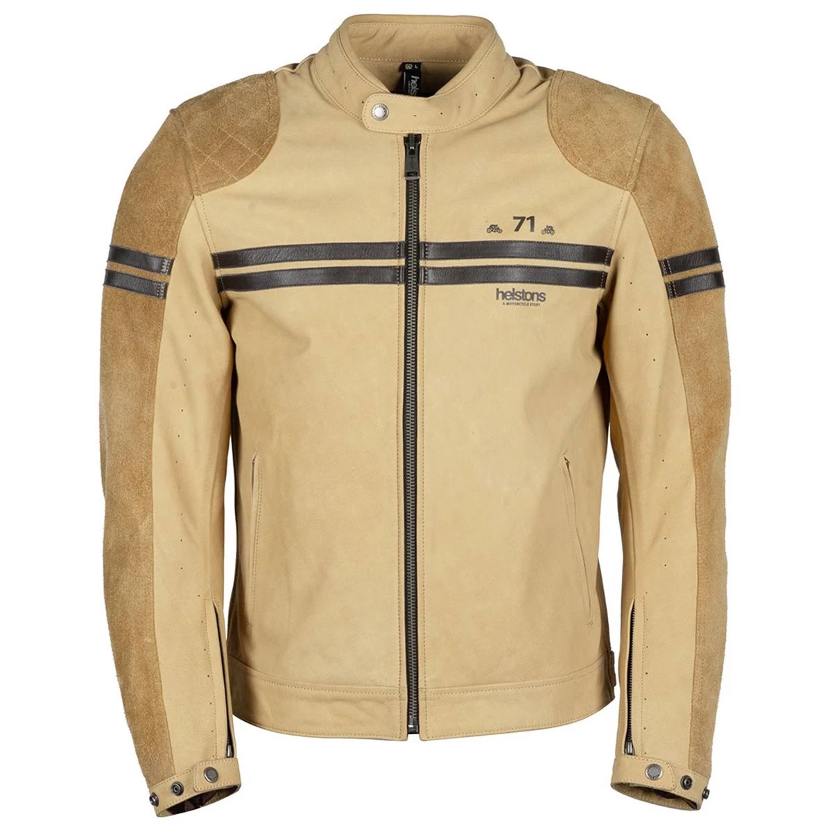 Helstons Chevy Air Leather Jacket-Sand 1 Helstons Chevy Air Leather Jacket-Sand