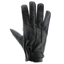 HELSTONS OSCAR PERFORATED LEATHER GLOVES - BLACK / GREY