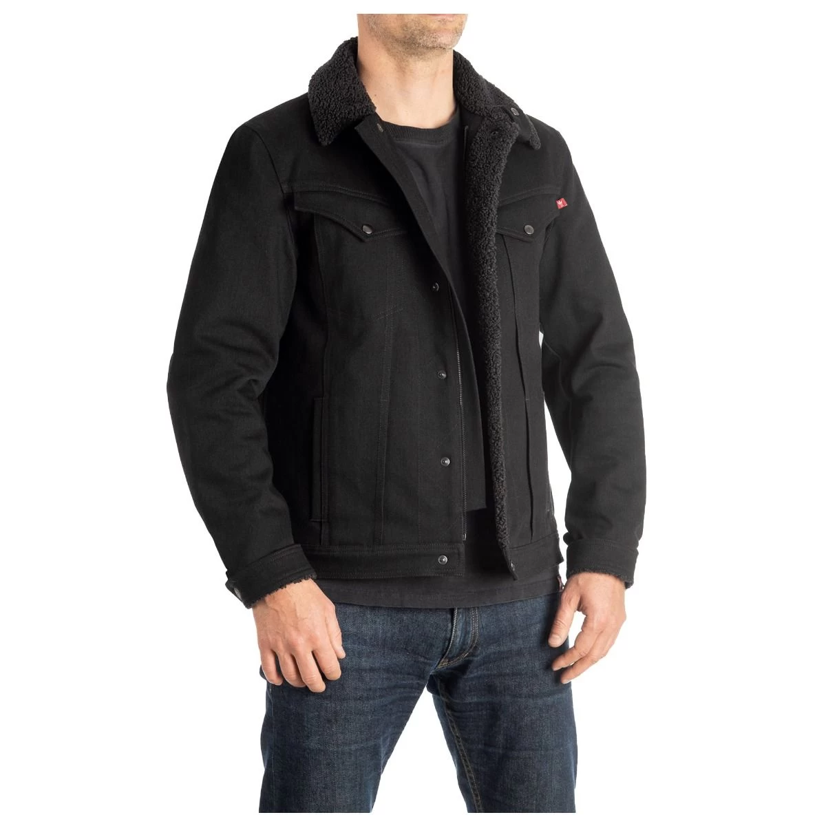 Pando Moto Husky 2.0 Sherpa Jacket - Black 9 Pando Moto Husky 2.0 Sherpa Jacket - Black - Image 9