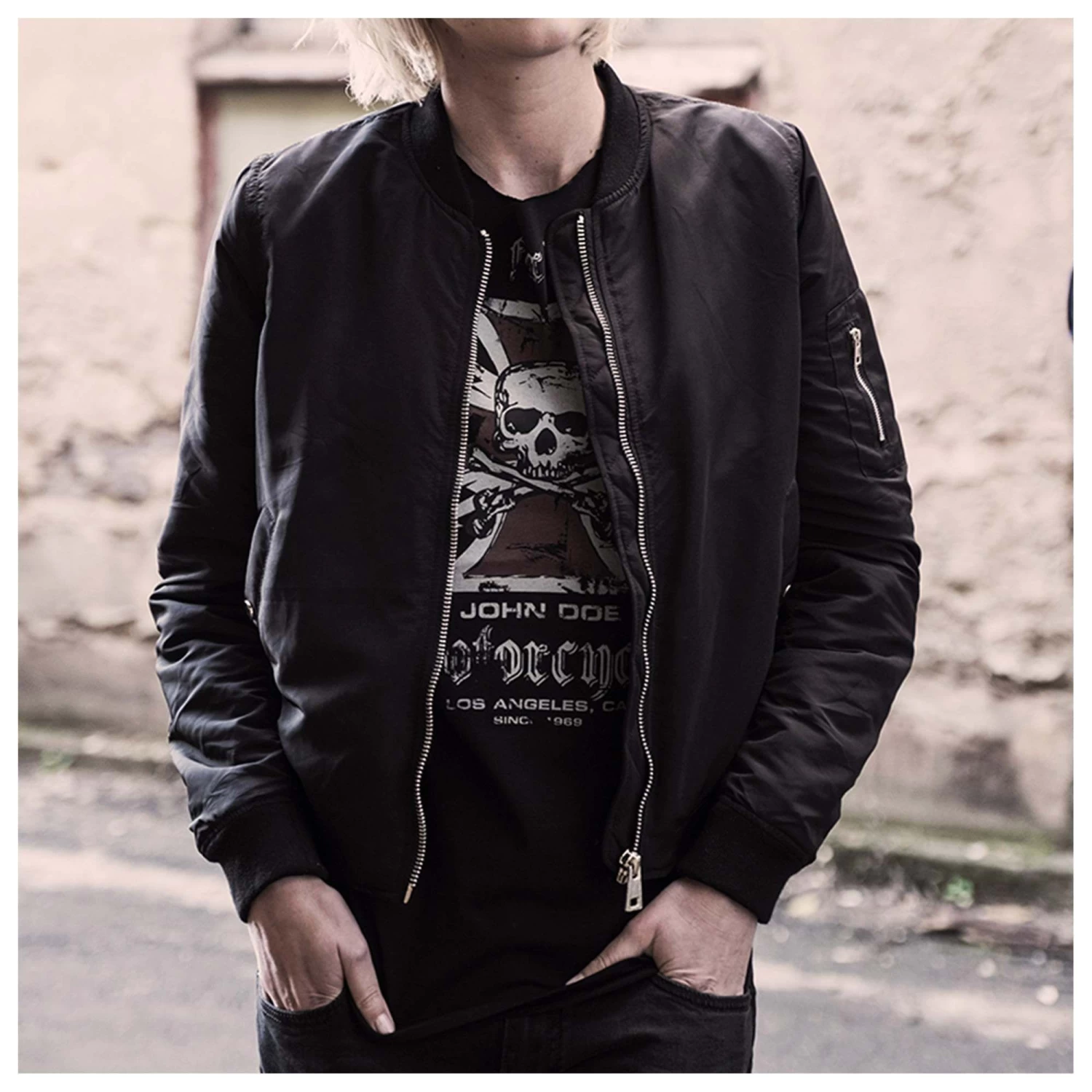 John Doe Flight Jacket - Black 2 John Doe Flight Jacket - Black - Image 2