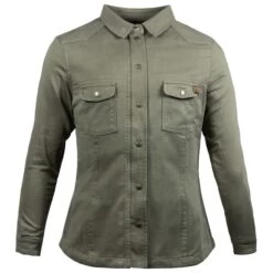 JOHN DOE XTM WOMENS MOTOSHIRT - OLIVE