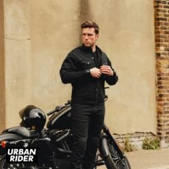 John Doe Maverick Mono Denim Jacket - Pitch Black -Ride Style Shop john doe maverick mono denim jacket pitch black look