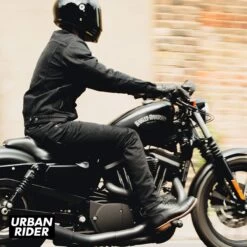 John Doe Maverick Mono Denim Jacket - Pitch Black -Ride Style Shop john doe maverick mono denim jacket pitch black motion