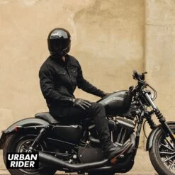 John Doe Maverick Mono Denim Jacket - Pitch Black -Ride Style Shop john doe maverick mono denim jacket pitch black sat