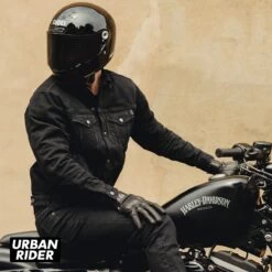 John Doe Maverick Mono Denim Jacket - Pitch Black -Ride Style Shop john doe maverick mono denim jacket pitch black ur look