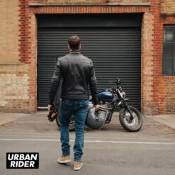 John Doe Storm Leather Jacket - Black -Ride Style Shop john doe storm leather jacket black back