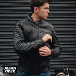 John Doe Storm Leather Jacket - Black -Ride Style Shop john doe storm leather jacket black cuff