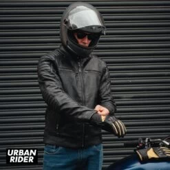 John Doe Storm Leather Jacket - Black -Ride Style Shop john doe storm leather jacket black gloves