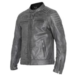 John Doe Storm Leather Jacket - Grey -Ride Style Shop john doe storm leather jacket grey 2