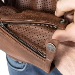 John Doe Storm Leather Jacket - Tobacco -Ride Style Shop john doe storm leather jacket tobacco 17