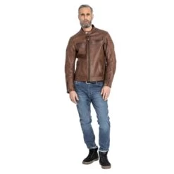 John Doe Storm Leather Jacket - Tobacco -Ride Style Shop john doe storm leather jacket tobacco 6