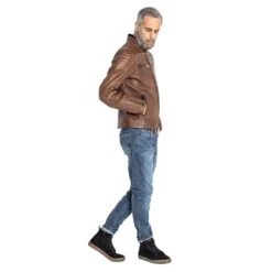 John Doe Storm Leather Jacket - Tobacco -Ride Style Shop john doe storm leather jacket tobacco 8