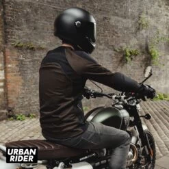 Knox Urbane Pro MK3 Armoured Shirt - Copper Black 33 Knox Urbane Pro MK3 Armoured Shirt - Copper Black -Ride Style Shop knox urbane pro mk3 armoured shirt copper black back seat 1