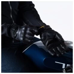 KNOX HADLEIGH MKII WOMENS LEATHER GLOVE - BLACK -Ride Style Shop ladies hadleigh waterproof gloves black 7