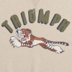 Triumph Motorcycles Service Crew Sweater - Oatmeal Marl 14 Triumph Motorcycles Service Crew Sweater - Oatmeal Marl -Ride Style Shop lswa23200 2