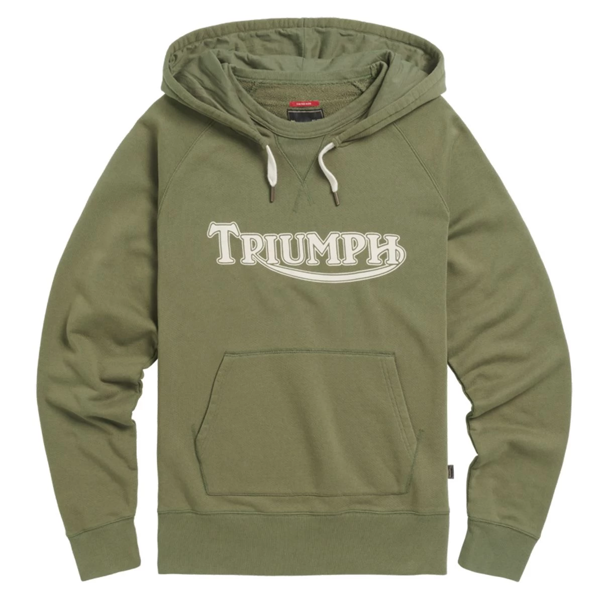 Triumph Motorcycles Parka Overhead Hoodie - Olive 1 Triumph Motorcycles Parka Overhead Hoodie - Olive