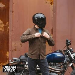 Merlin Brody Utility Riding Shirt - Brown -Ride Style Shop merlin brody utility riding shirt brown zip