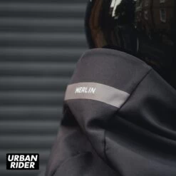 Merlin Flare Urban Jacket - Black 31 Merlin Flare Urban Jacket - Black -Ride Style Shop merlin flare urban jacket black detail logo