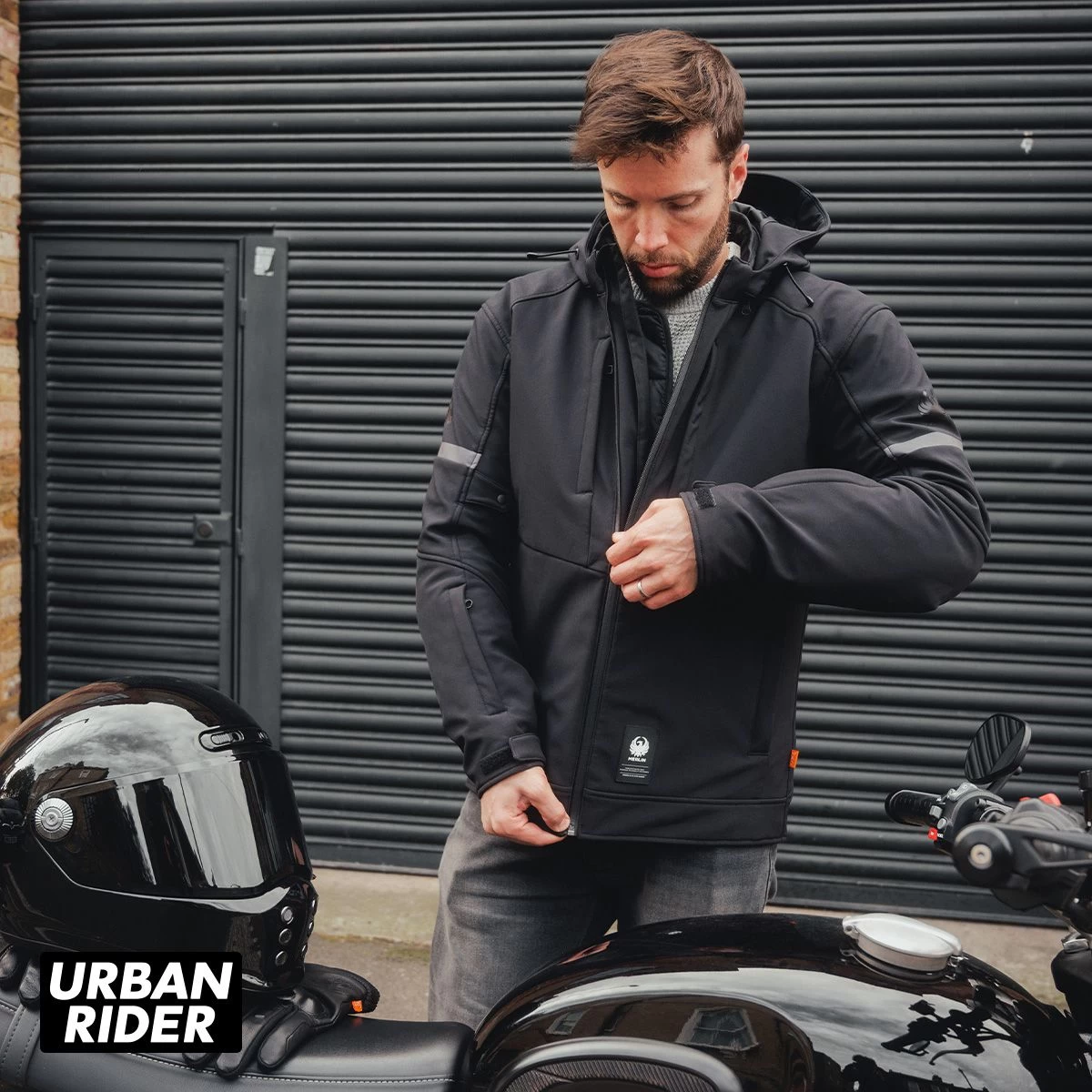 Merlin Flare Urban Jacket - Black 6 Merlin Flare Urban Jacket - Black - Image 6