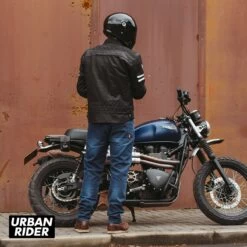 Merlin Hixon II Leather Jacket - Black -Ride Style Shop merlin hixon ii leather jacket black back