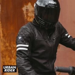 Merlin Hixon II Leather Jacket - Black -Ride Style Shop merlin hixon ii leather jacket black shoulder