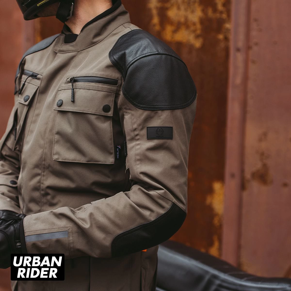 Merlin Sayan Laminated Jacket - Khaki 10 Merlin Sayan Laminated Jacket - Khaki - Image 10