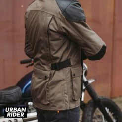 Merlin Sayan Laminated Jacket - Khaki 22 Merlin Sayan Laminated Jacket - Khaki -Ride Style Shop merlin sayan laminated jacket khaki waist